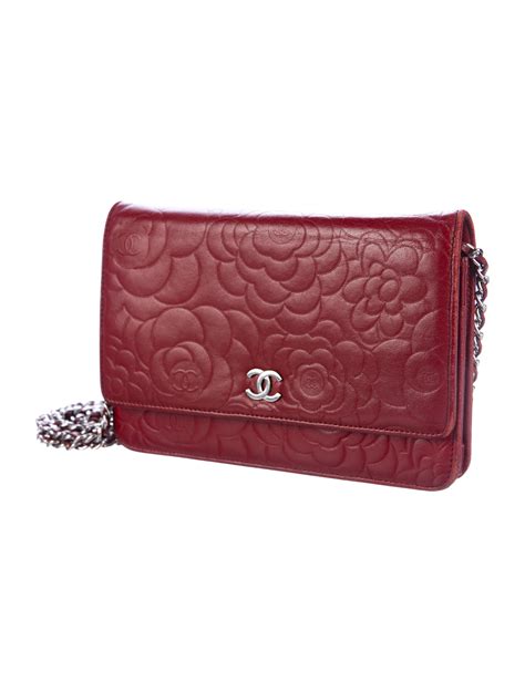 camellia chanel wallet|chanel small wallet on chain.